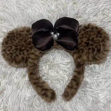 미니 레오파드 무늬 머리띠