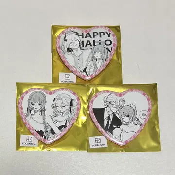 카츠라 오토기 일각 하트형 캔뱃지 사랑하세요, 위장 천사들