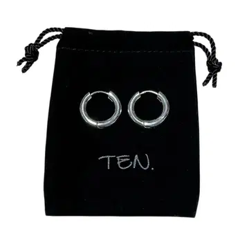 TEN. 인터 포즈 귀걸이 후프 귀걸이 silver925 실버