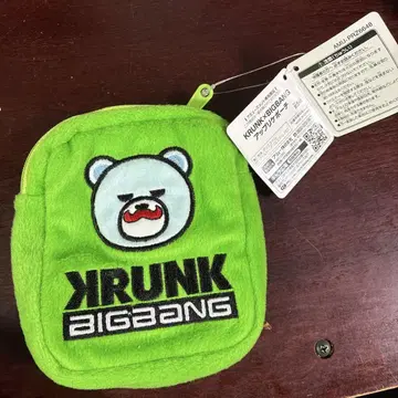 KRUNK BIGBANG 아플리케 파우치 그린 탑TOP 그린