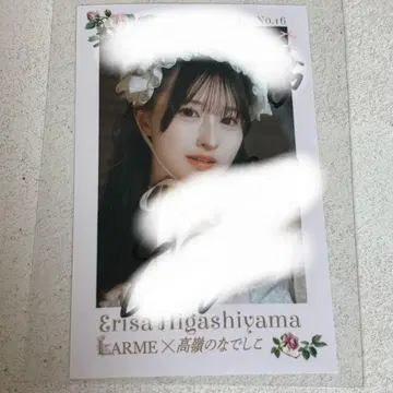 히가시야마 에리사 친필 사인 미니 사진