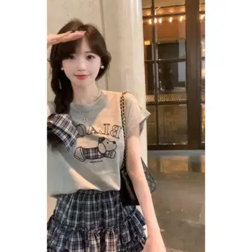 Doiroi 캐주얼 셋업 그레이/체크