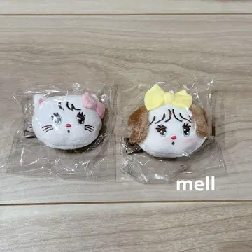 mikko 봉제 인형 앞머리 클립 2개