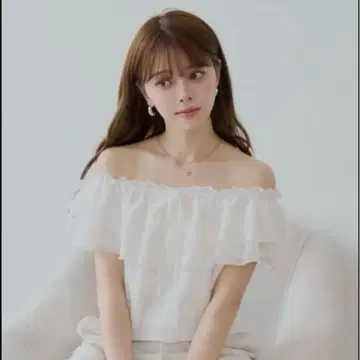 블라우스 셔츠 오프숄더 레이스 프릴 블라우스 여성용