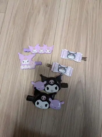 쿠로미 헤어 클립 6개 세트
