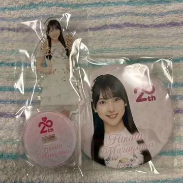 마루야마 히나타 AKB48 스크래치 복권 아크릴 스탠드 캔뱃지