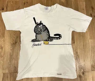 crazyshirt 크리반 캣 90s USA제 싱글 스티치 티셔츠