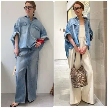 윔 가젯 DENIM 돌먼 셔츠 택 포함 미사용 새상품