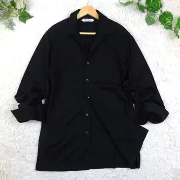 새상품급 소버린 드레스 셔츠 긴팔 셔츠 XL 빅 사이즈 블랙 일본제