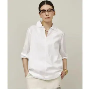 캘런솔로지 코튼 플랫 칼라 블라우스