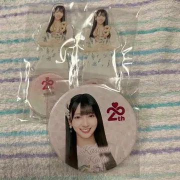 쿠도 카즈미 아크릴 스탠드 캔뱃지 AKB48 스크래치 복권