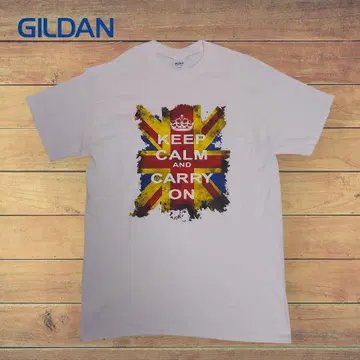 새상품급 GILDAN keep CALM 크루넥 반팔 티셔츠 M 아이티 제