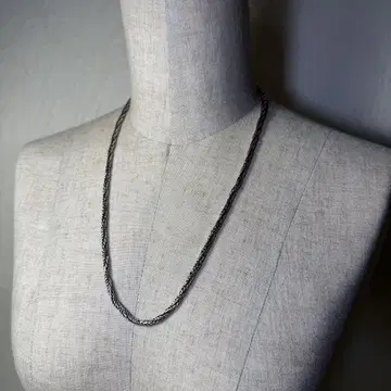 vintage silver925 목걸이 트위스트 디자인 목걸이