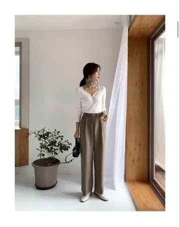 더블 숏 자켓 와이드 슬랙스 셋업
