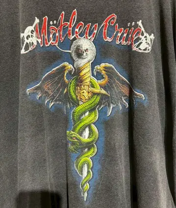 Motley Crue 빈티지 티셔츠 머틀리 크루 밴드 티 80s
