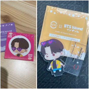 인더섬 정국 아크릴 스탠드 스티커 세트