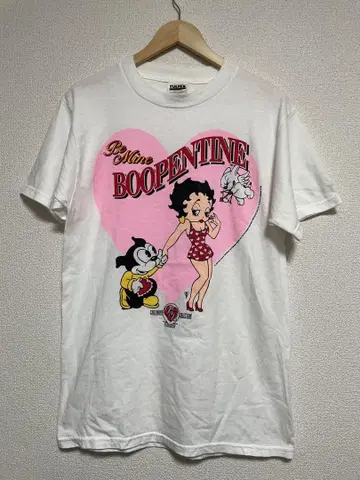 레어 BETTY BOOP 티셔츠 화이트 90s