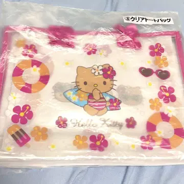 헬로키티 복권 클리어 토트백