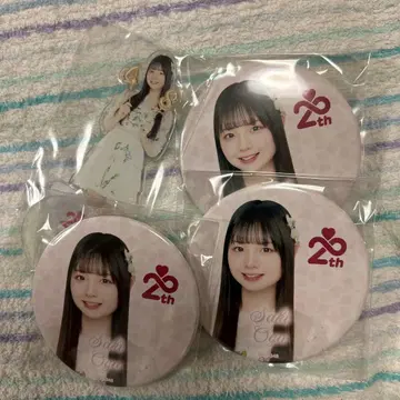 오가 아야히메 캔뱃지 아크릴 스탠드 AKB48 스크래치 복권