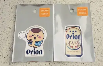 오리온 맥주 치이카와 (먼작귀) 밤만쥬 맥주캔 시사 스티커