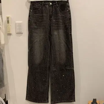 SHAGGIE 오로라 큐빅 빈티지 루즈 데님 팬츠