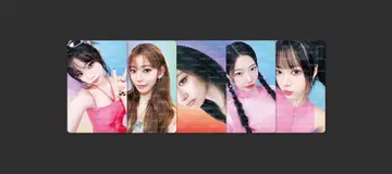 LE SSERAFIM JP 굿즈 SHIRT 체크 셔츠 트레이딩 카드 5종