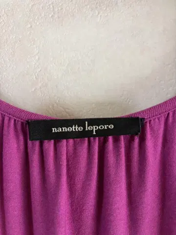 nanette lepore 퍼플 랩 드레스 프릴 소매