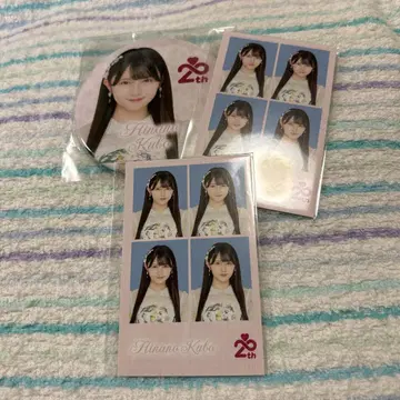 쿠보 히메나 캔뱃지 증명 사진풍 굿즈 AKB48 스크래치 복권