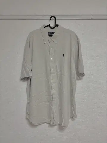 Ralph Lauren 린넨 반팔 셔츠 2XL 베이지