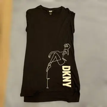 DKNY 블랙 슬리브리스 원피스 M