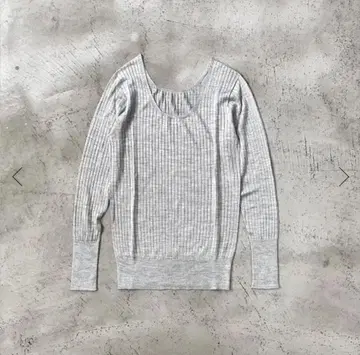 KANAM silk rib long sleeve / Gray