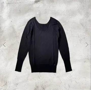 KANAM silk rib long sleeve / Black