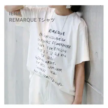 [ IENA ] 이에나 REMARQUE 티셔츠 면 100% 내추럴