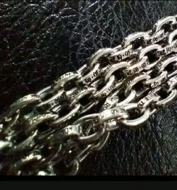 새상품 약 50cm 페이퍼 체인 silver925