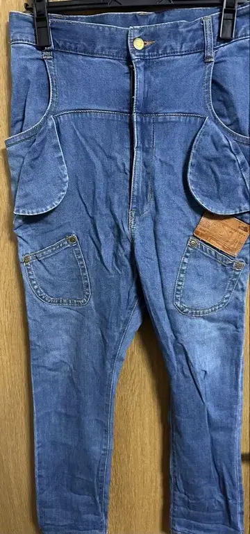 메르시보쿠 데님 사루엘 팬츠