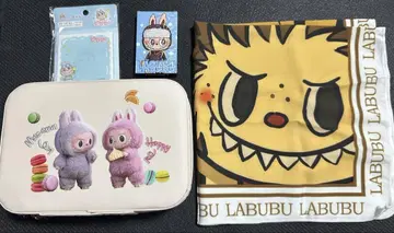LABUBU 라부 화장품 박스, 스카프, 카드 세트, 포스트잇 세트