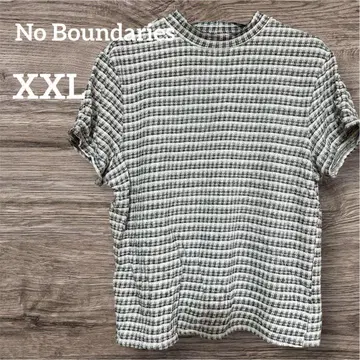 No Boundaries 스트라이프 패턴 반팔 티셔츠 XXL