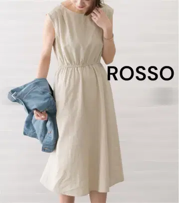 어반 리서치 ROSSO 로쏘 린넨 원피스 플레어 슬리브리스