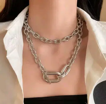 체인 목걸이 레이어드