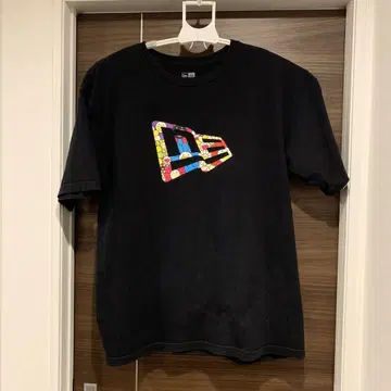 NEW ERA 컬러풀 로고 티셔츠 XXL 무라카미 다카시