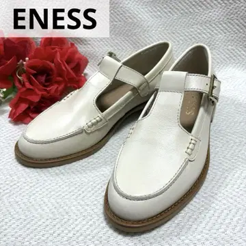 미사용 ENESS IENA 천연 가죽 스트랩 로퍼