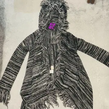 d.i.a. 프린지 후드 가디건