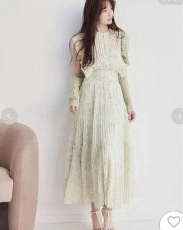 SNIDEL Sustainable 프릴 원피스 민트 사이즈 2