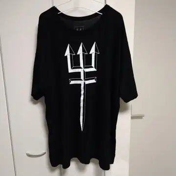 키요하루 SADS 창 SXXX 트라이덴트 프린트 반팔 티셔츠
