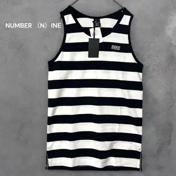 새상품 NUMBER (N)INE 넘버나인 보더 탱크탑 천축