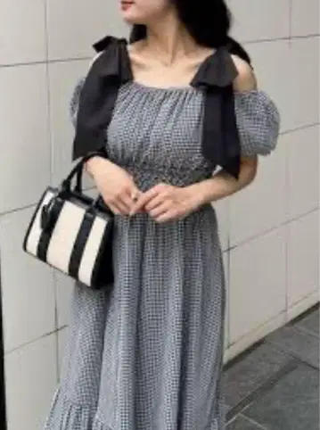 evelyn 깅엄 체크 원피스