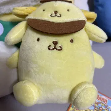 새상품 폼폼푸딩 딸기 신문 638호 콜라보 봉제 인형