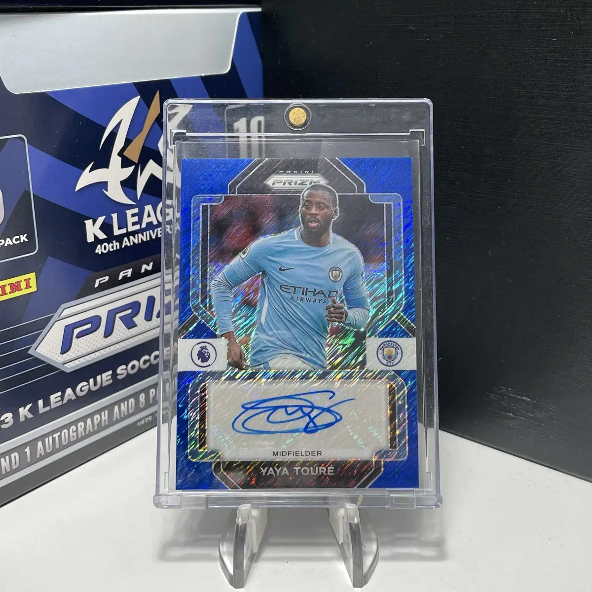2324 Panini Prism Manchester City Yaya Toure Blue Shimmer
