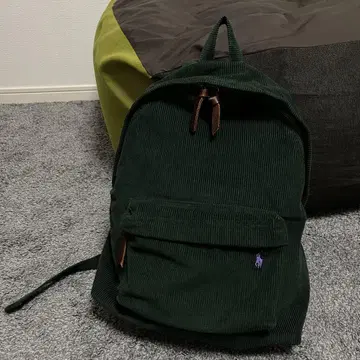 Polo Ralph Lauren 다크 그린 백팩 코듀로이