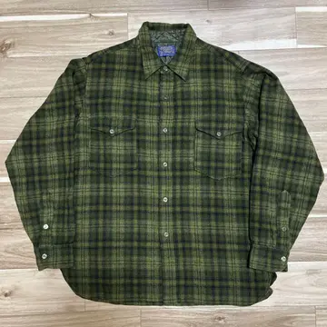 60년대 PENDLETON 빈티지 울 셔츠 L 사이즈 올리브